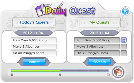 Pangya Daily quests