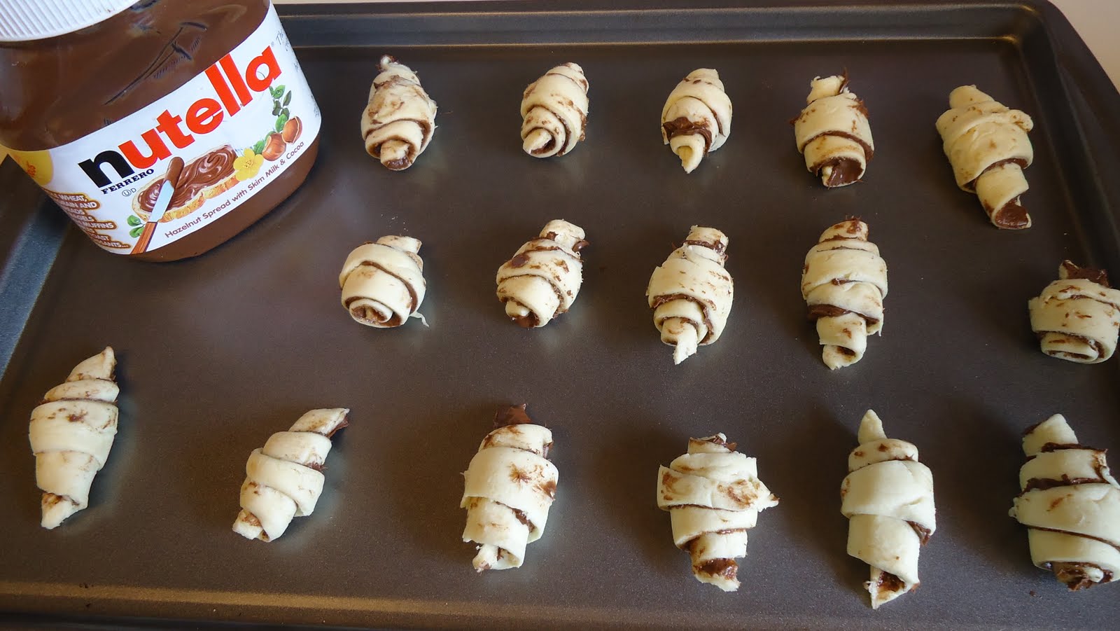 Unique Party Food to Go Nutella Mini Crescents