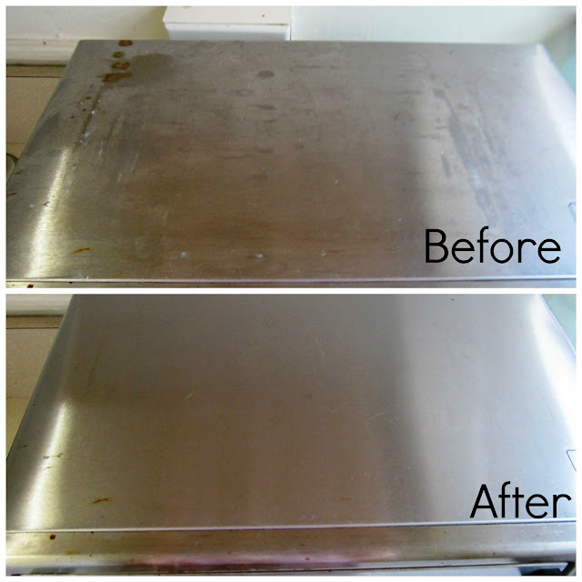 PinsterSisters Olive Oil as Stainless Steel Cleaner