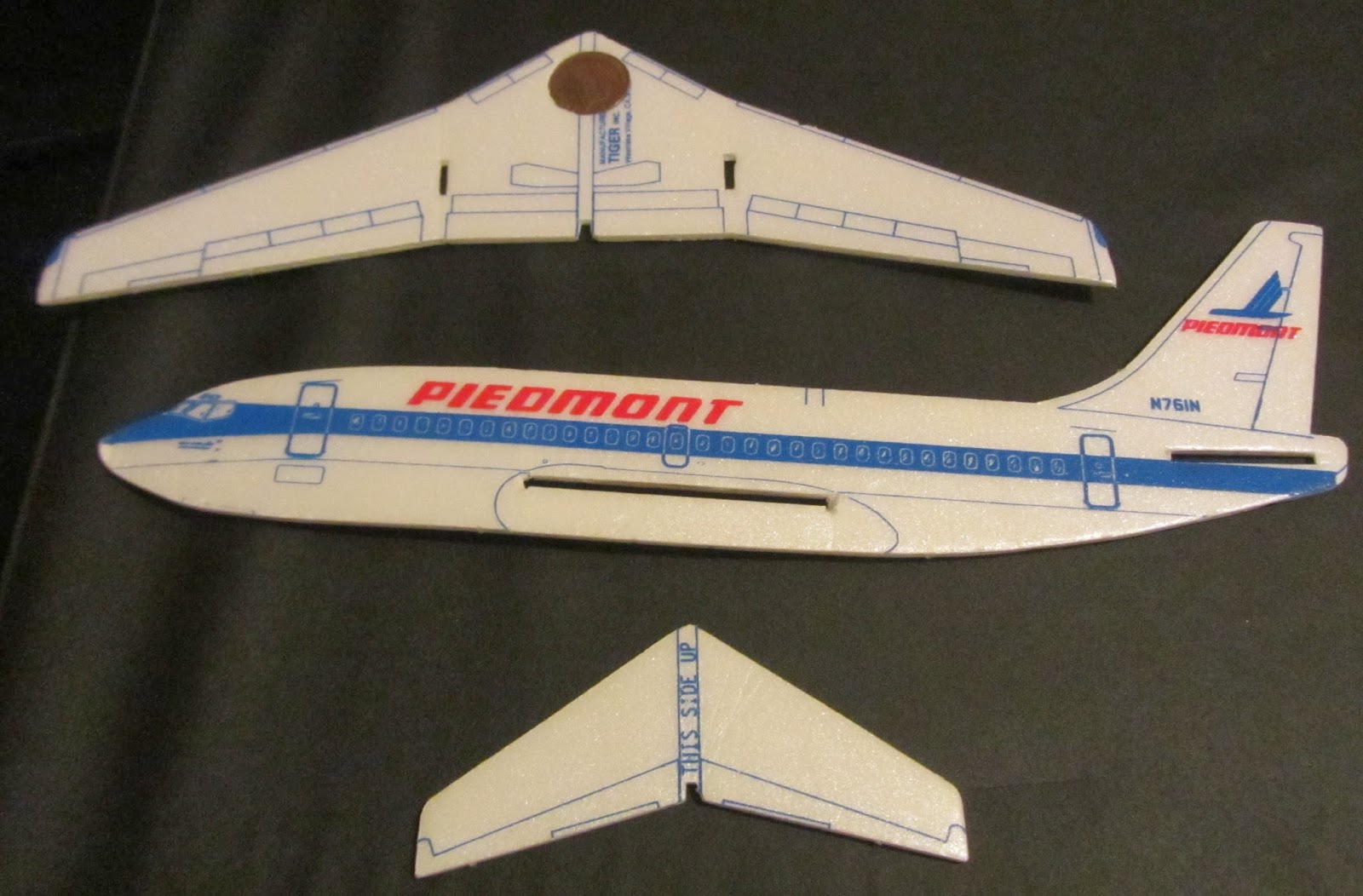 The Styrofoam Glider Squadron Piedmont Airlines Foam Model
