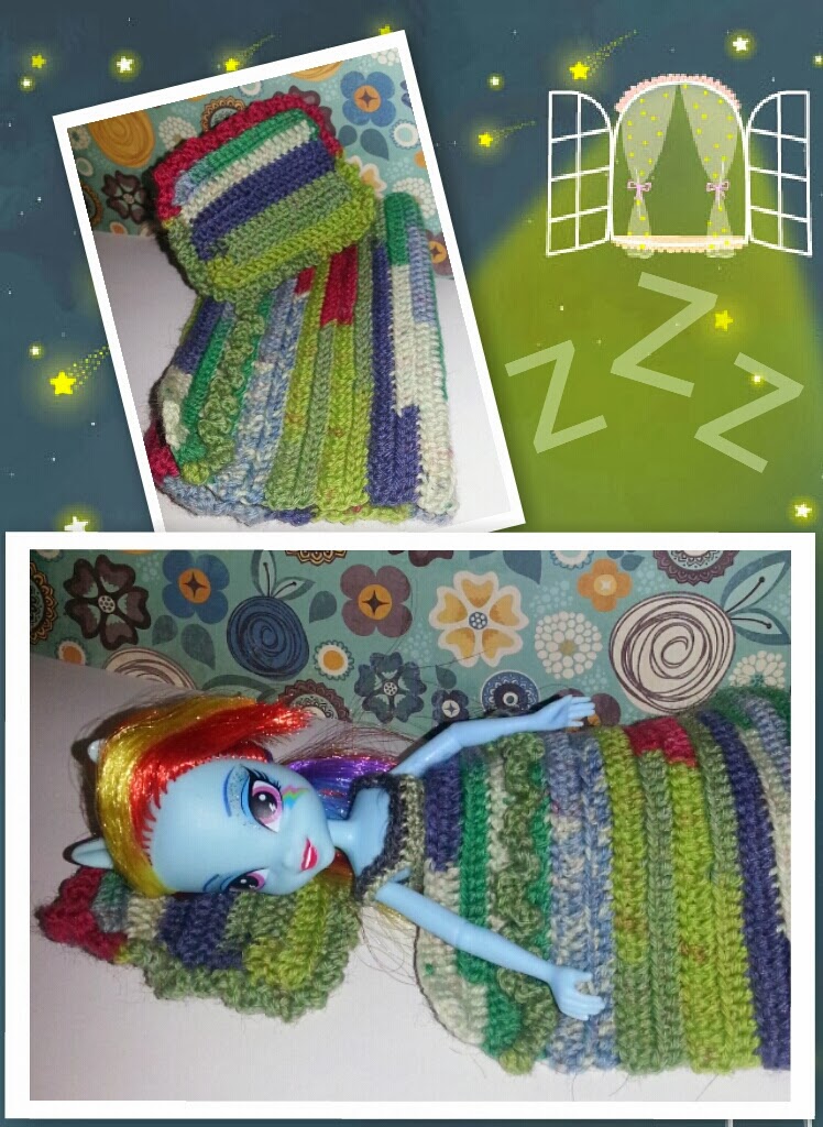 haunted verse doll pillow and blanket crochet pattern