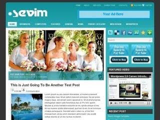 Sevim Blogger Template