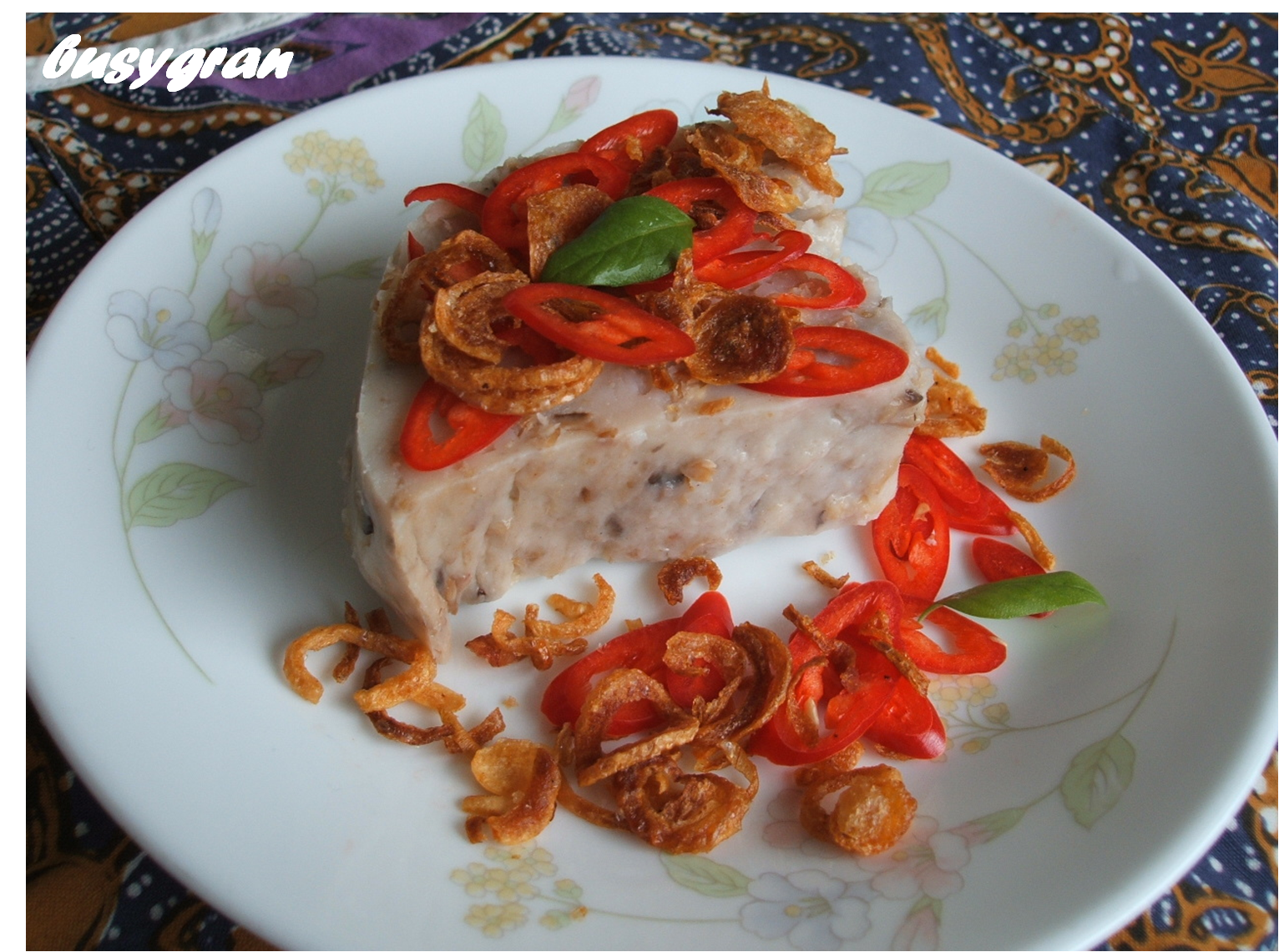 A Busy Gran's Kitchen Steamed Yam Cake