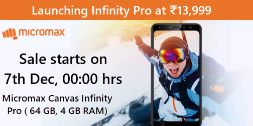 Launching Micromax Canvas Infinity Pro at ₹13,999
