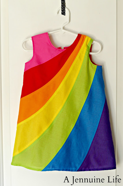 A Jennuine Life: Arden's Rainbow Birthday Dress