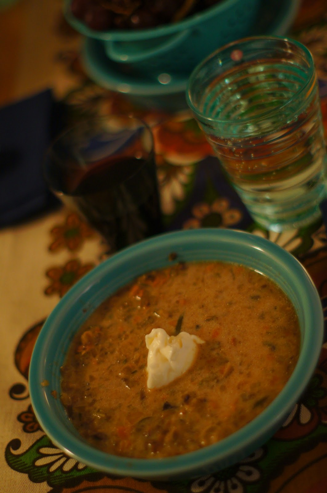 The Finch's Nest Beef and Wild Rice Stroganoff Soup