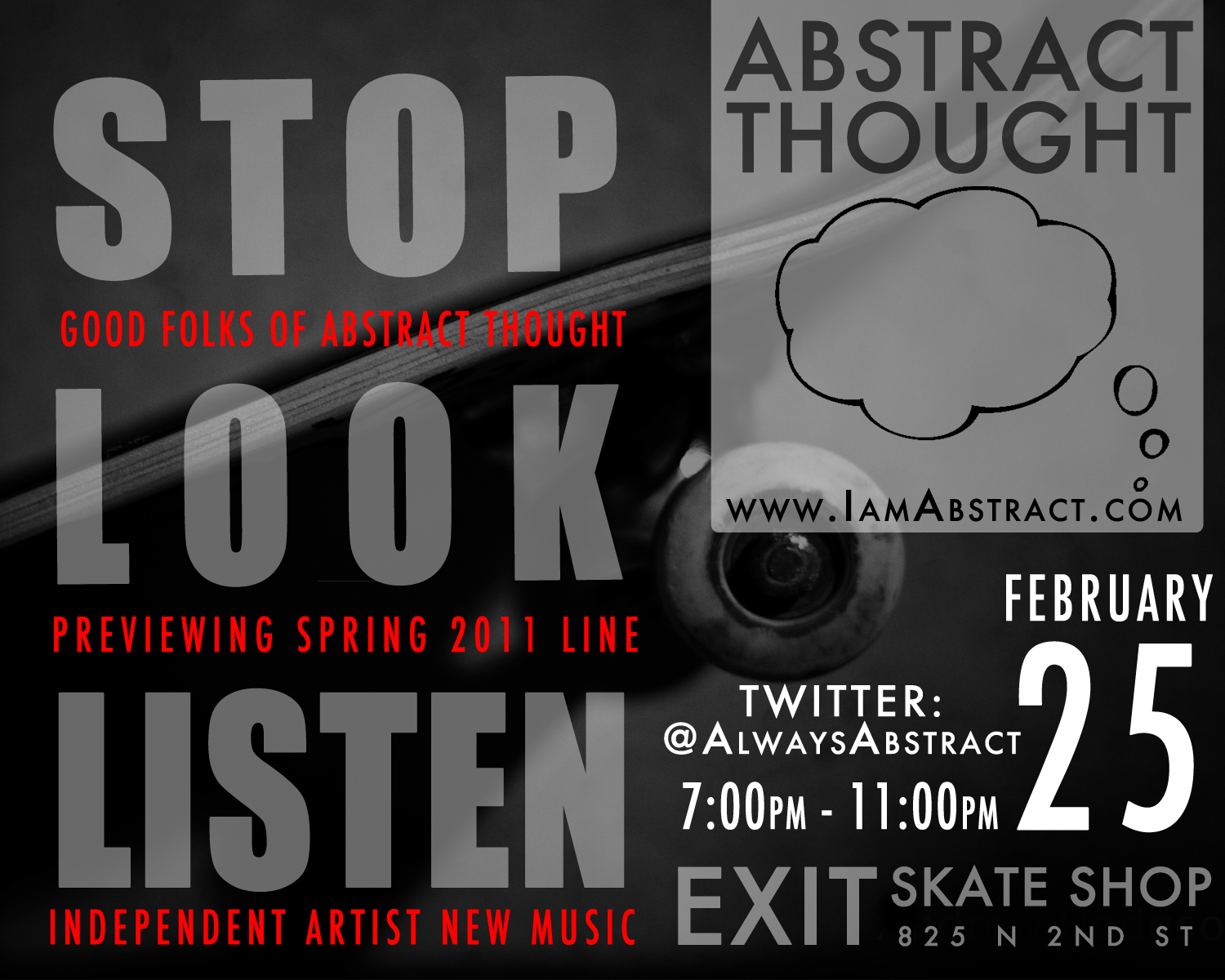Abstract Thought Stop, Look, Listen Event