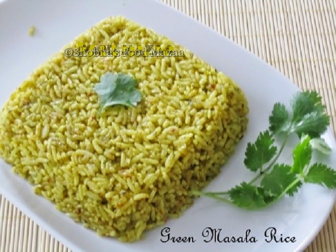 Shobha's Food Mazaa GREEN MASALA RICE