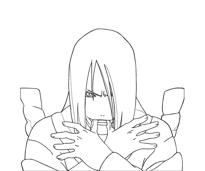 Orochimaru 11 Coloring Crafty Teenager