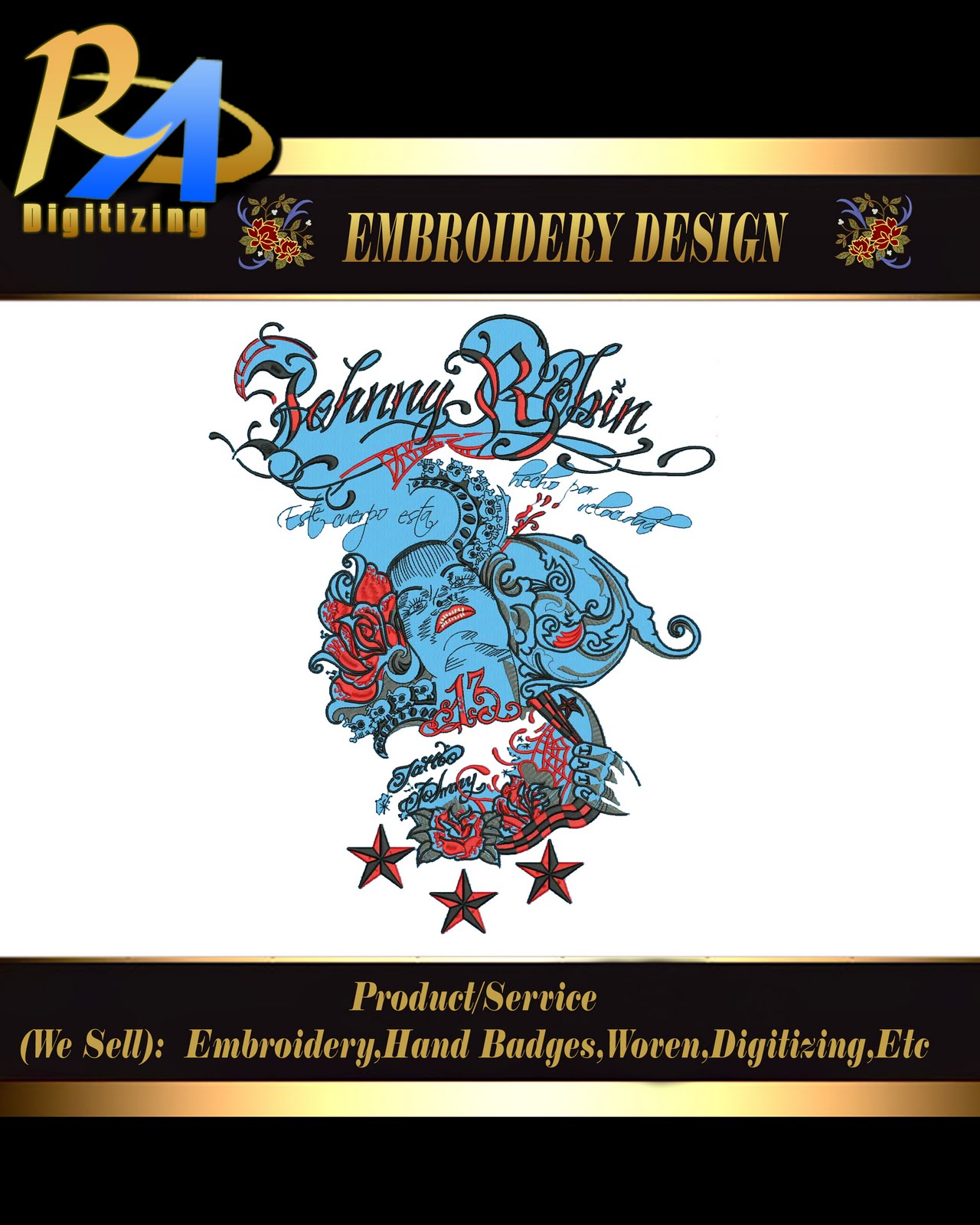 Embroidery Digitizing Embroidery Digitizing RA Digitizing Ind New