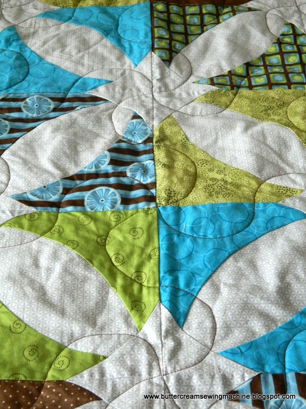 Buttercream and a Sewing Machine Winner's Bouquet Quilt