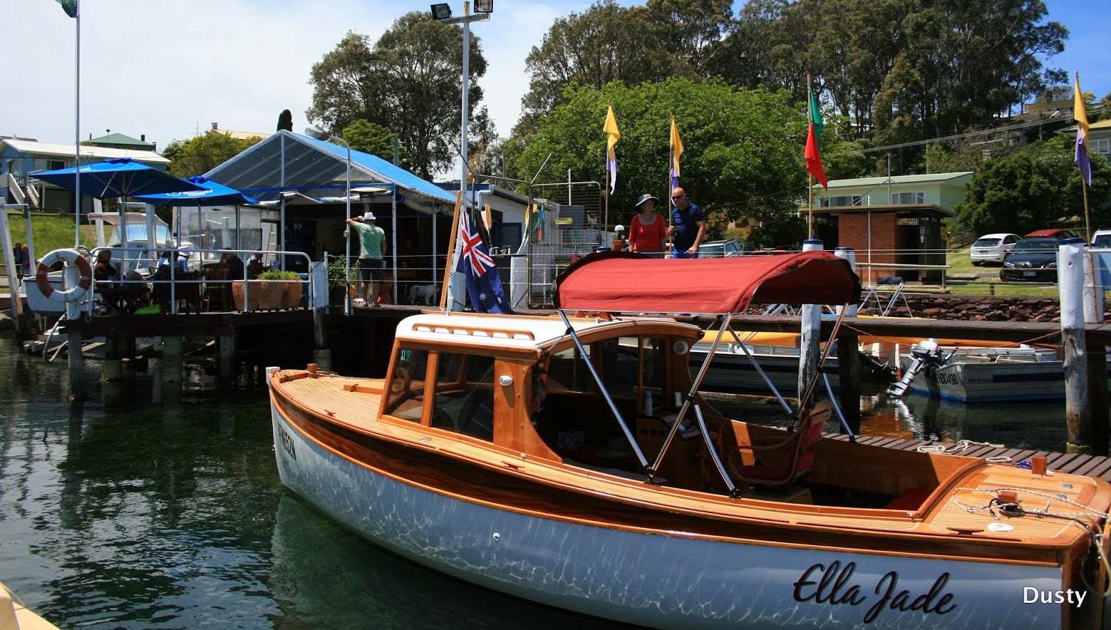 The Dusty Campervan Narooma, swimming, fishing and wooden boats