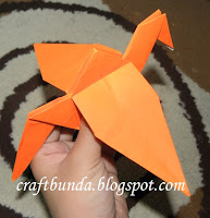 Origami burung onta