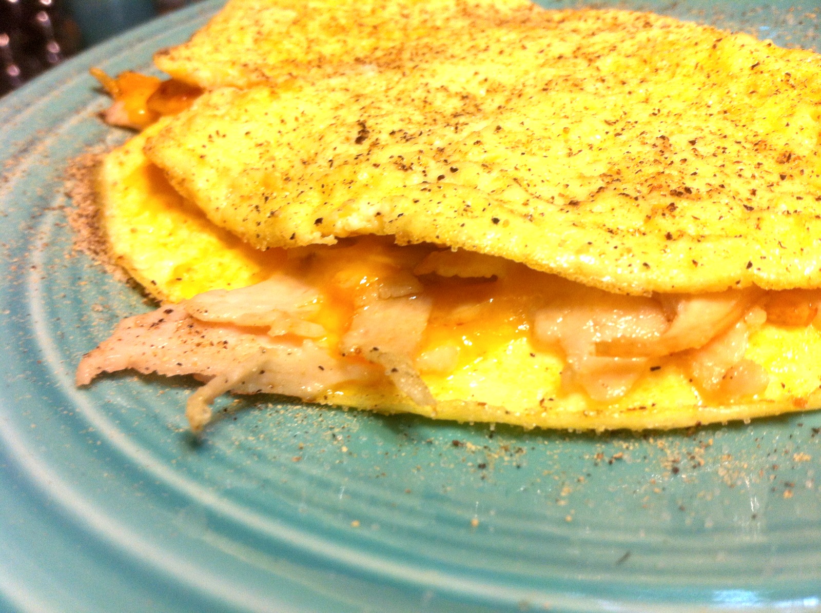 An Egg A Day 4 Turkey & Cheddar Omelet