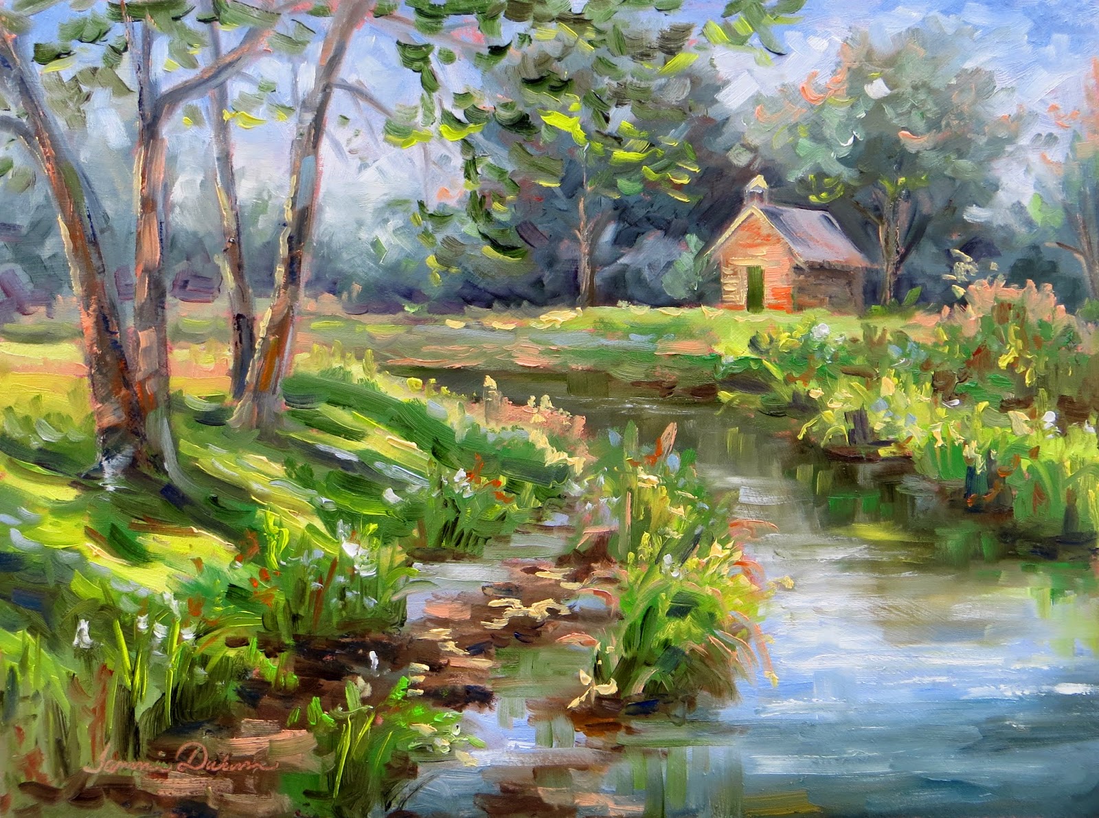 Tammie Dickerson's Artistic Journey Creek at Femme Osage