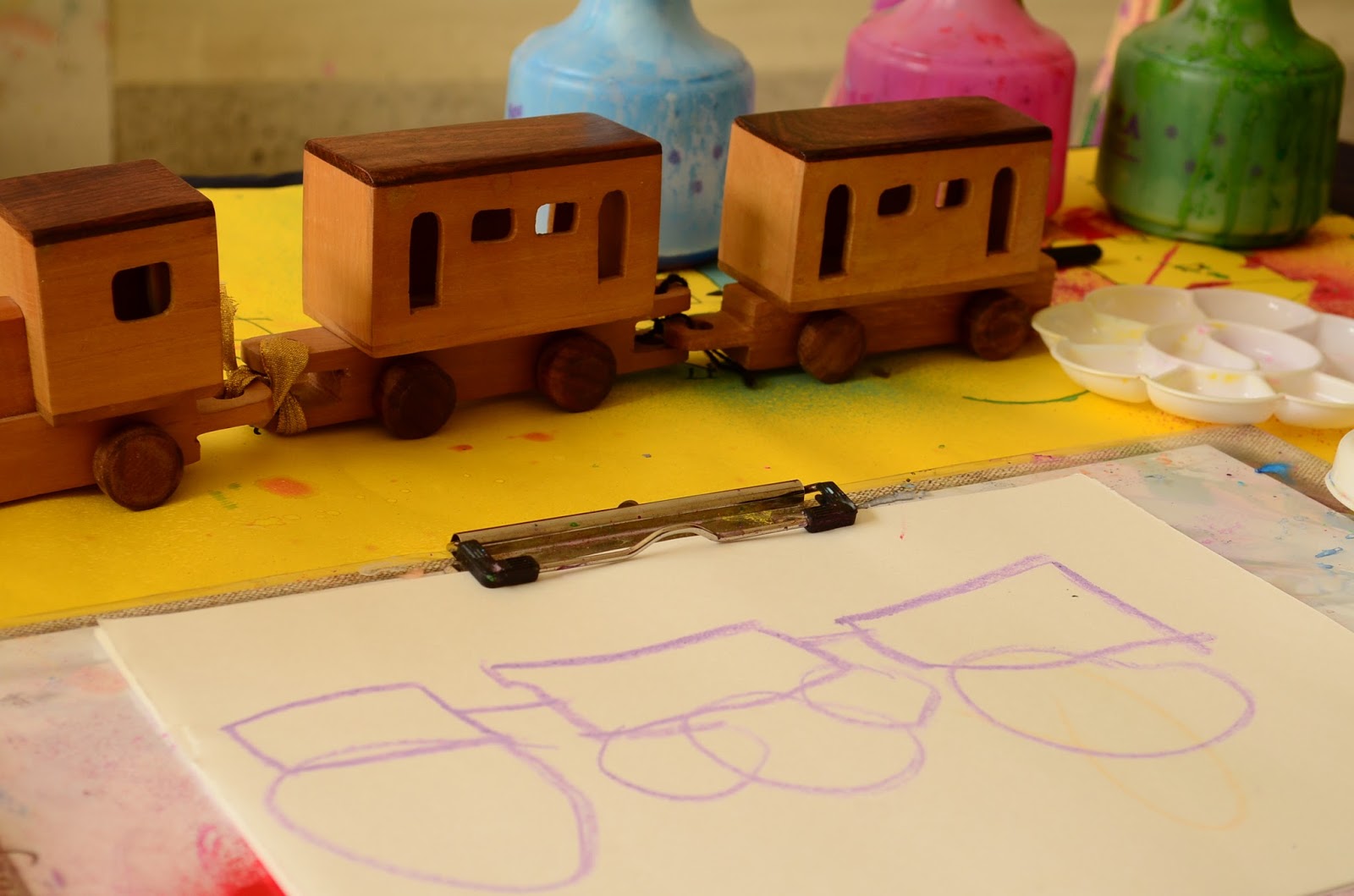 Practical Mom Chalk Art on Sandpaper