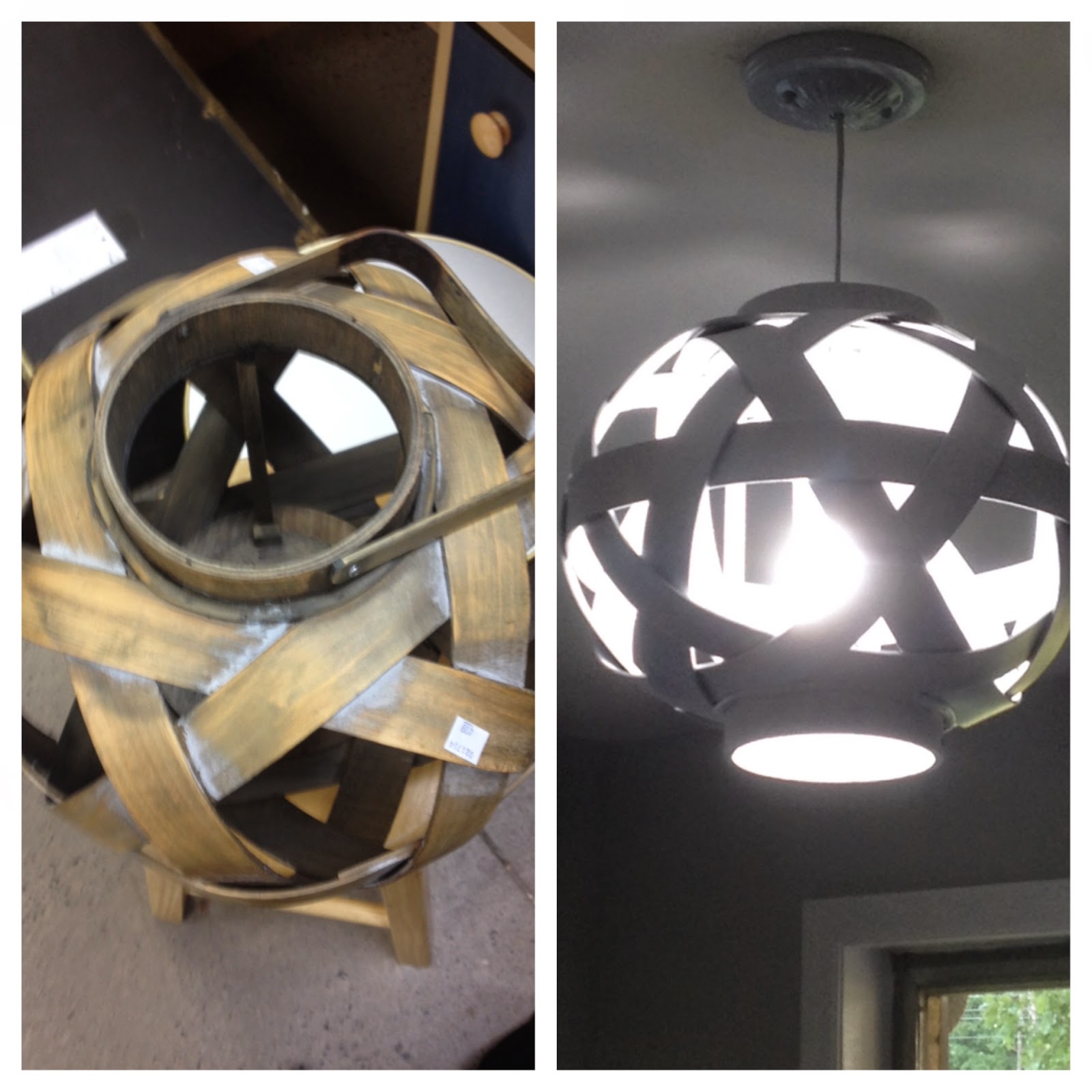 Blissfully Chic DIY From Basket to Light Fixture