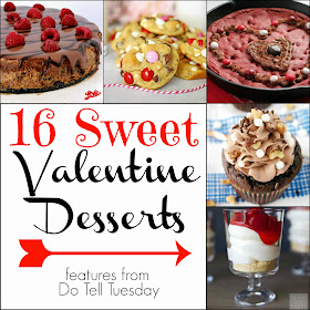 16 Sweet Valentine Desserts on Do Tell Tuesday at Diane's Vintage Zest!