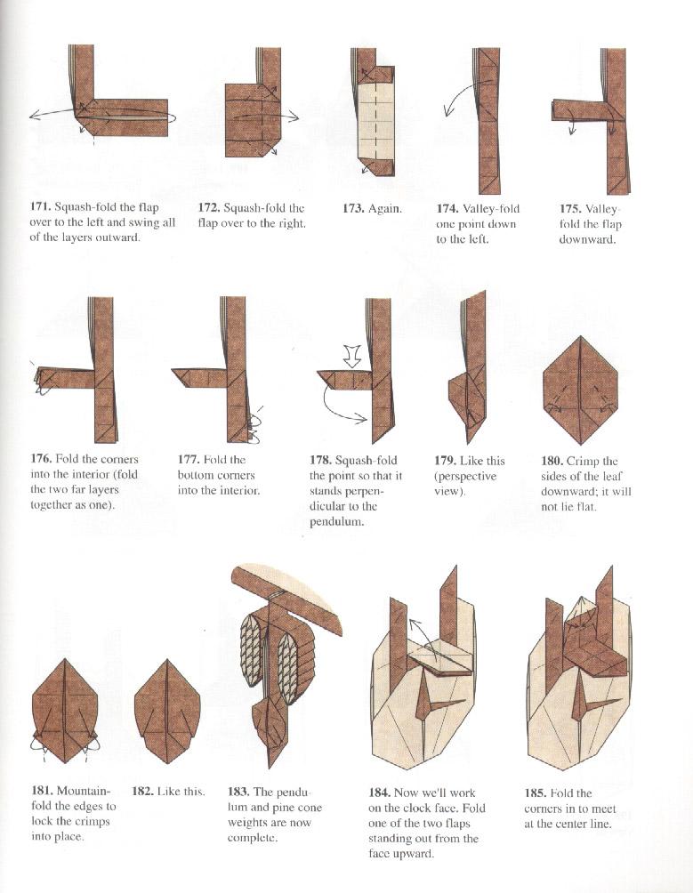 El arte del Origami Black Forest Cuckoo Clock