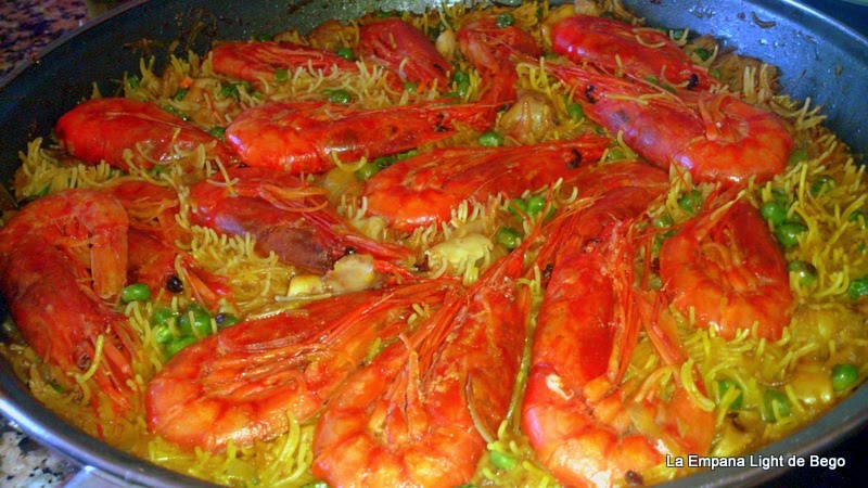 Fideuá Rápida Con Gamba Roja, Calamar Y Rape (fideo Fino)
