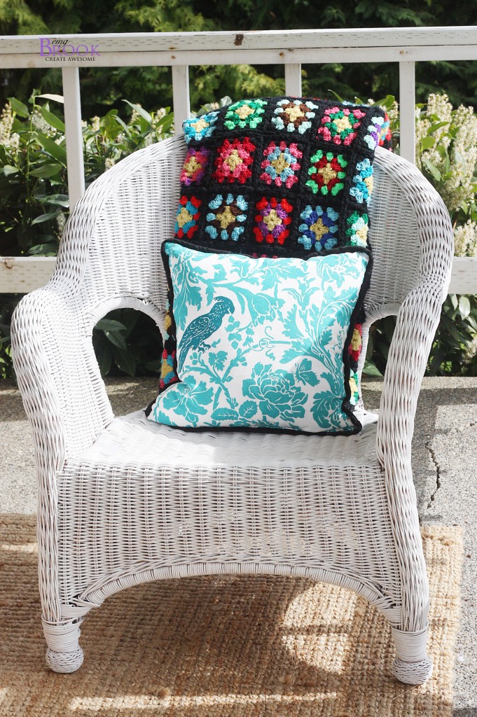 How to Paint Wicker {Porch Makeover} BeingBrook
