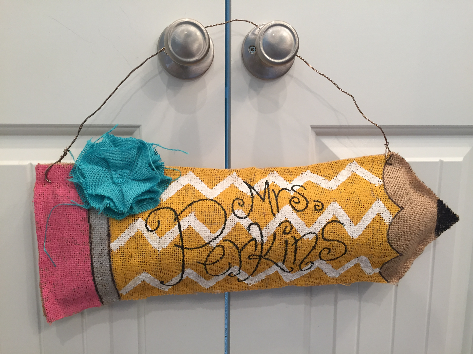 Second Grade Perks DIY Door Hanger