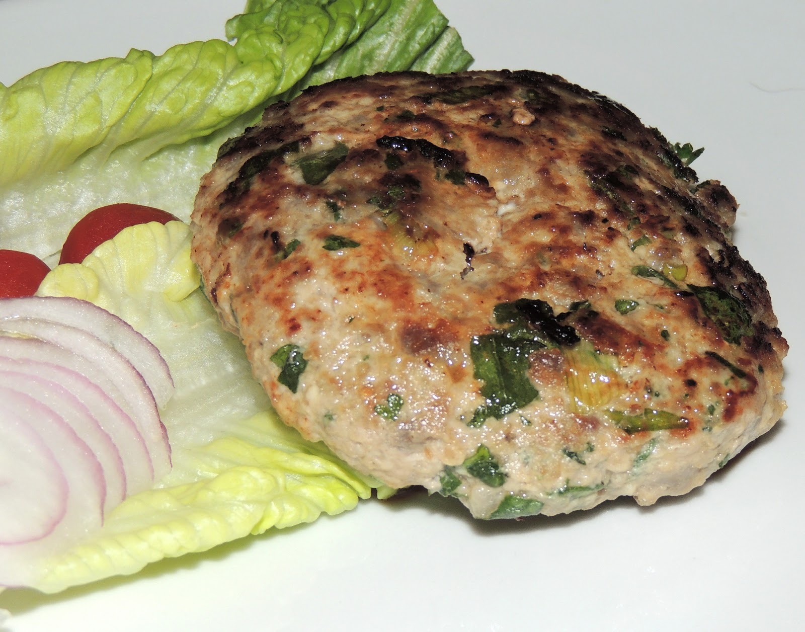 Gas Stove Girl Chicken and Sausage Spinach Burgers