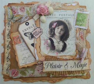 Vintage kaart maken tutorial