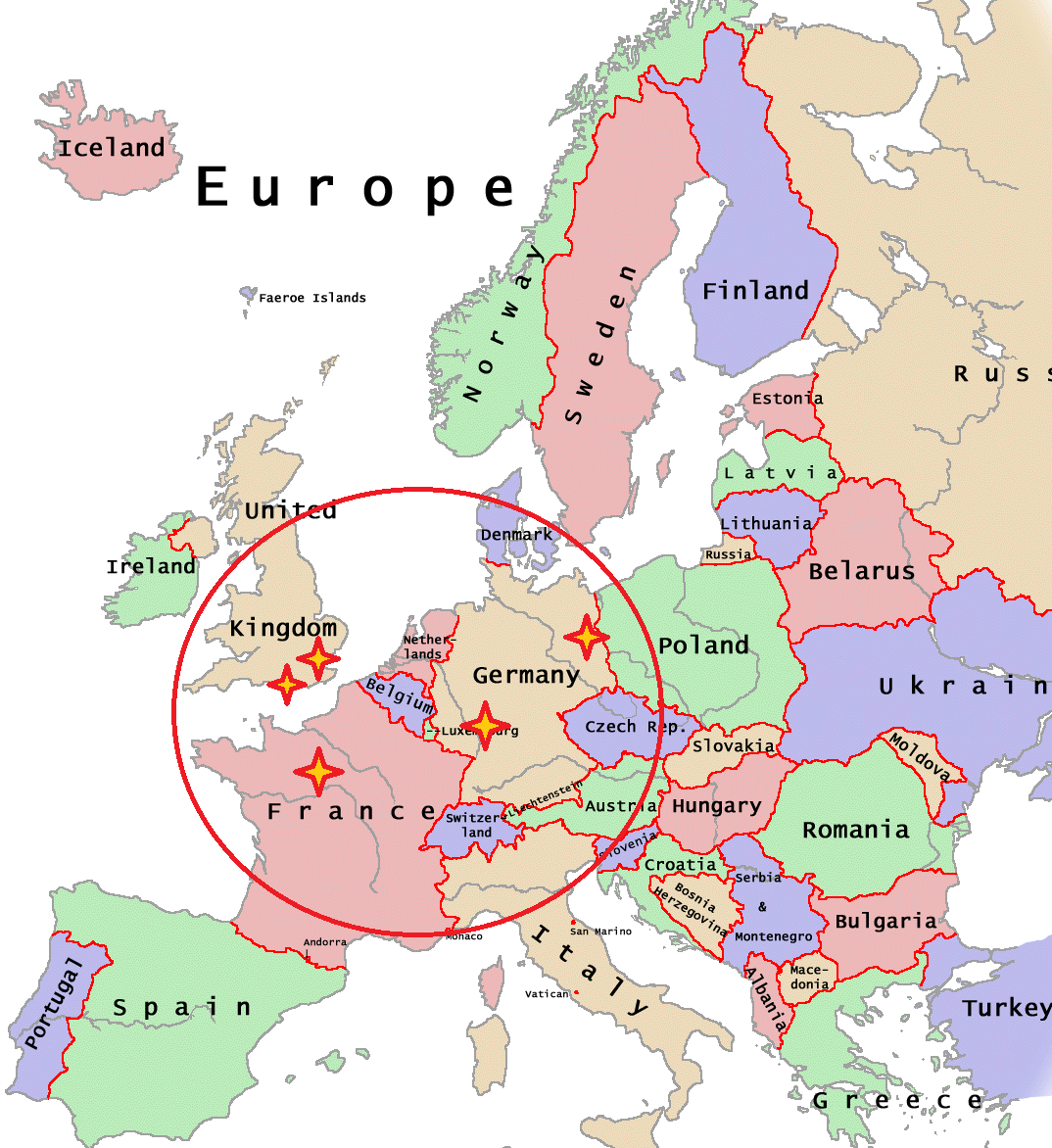Mapa De Holanda En Europa