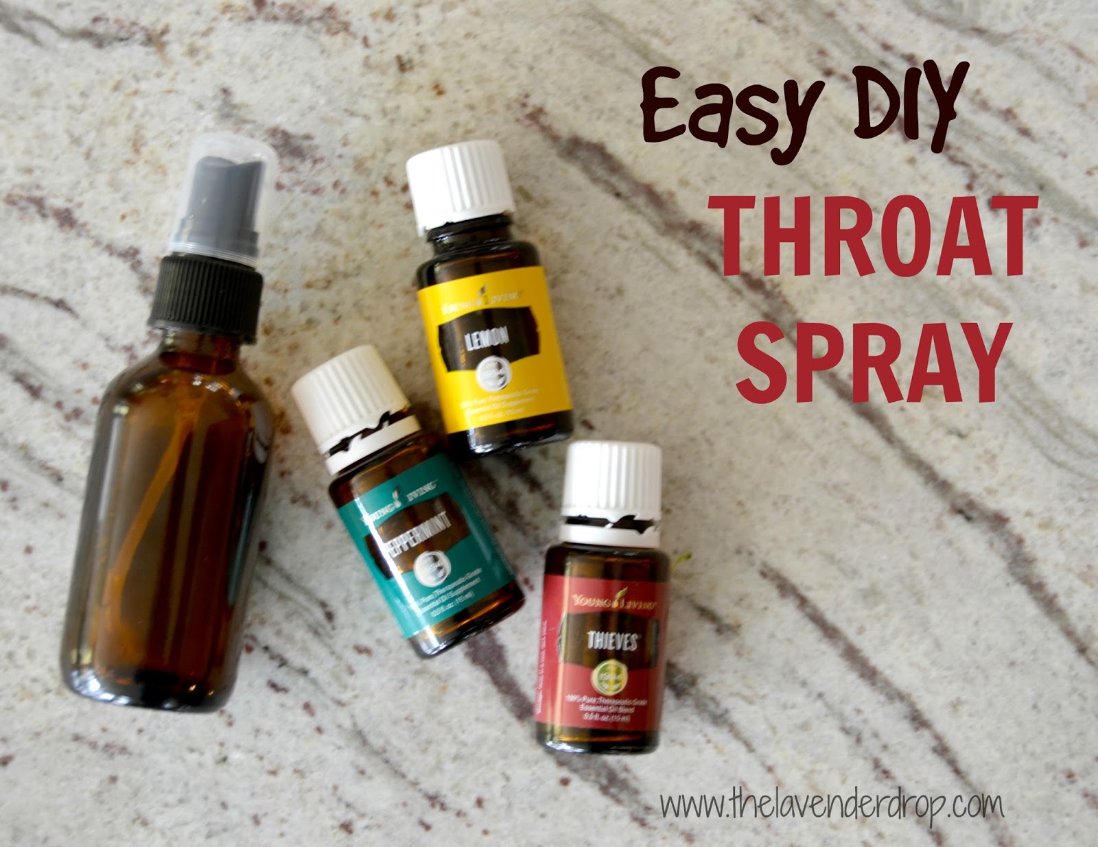 The Lavender Drop Easy DIY Throat Spray