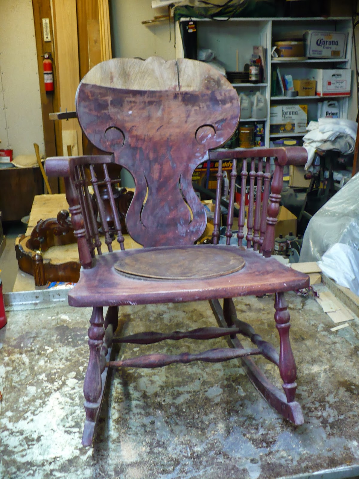 Frontier Furniture Repair And Restoration 1910 S Mixed Wood Rocking Chair Restoration