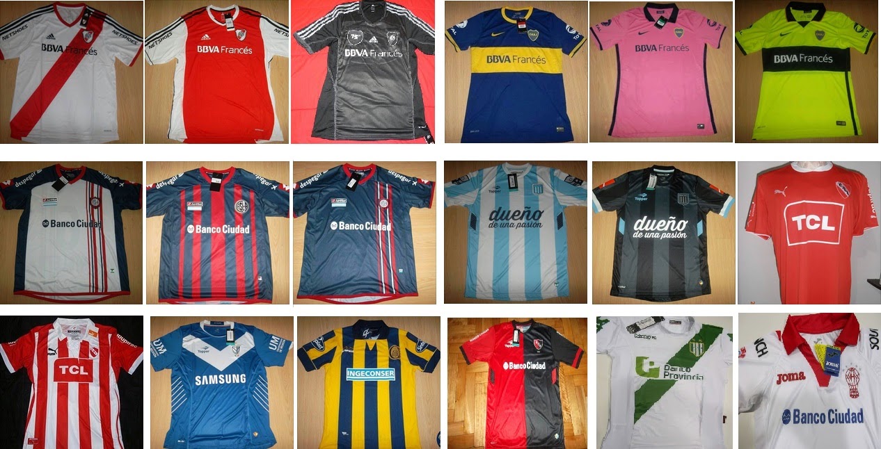 camisetas de equipos de futbol argentino