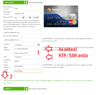 Cara Daftar Payoneer Dengan Alamat Ktp Berbeda Payoneer Akun Indonesia