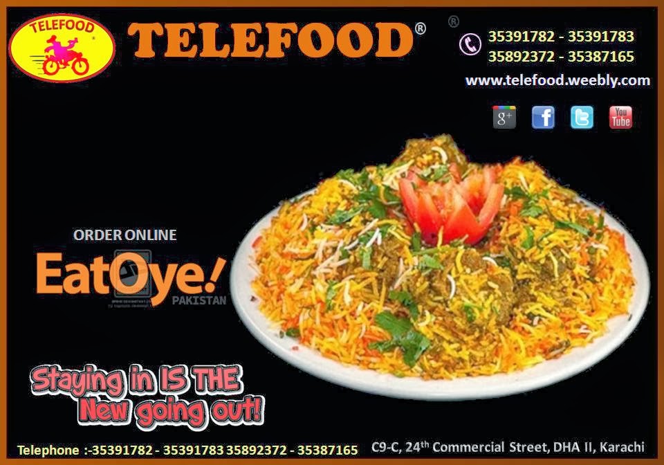 Food home delivery restaurants and outlets in Karachi