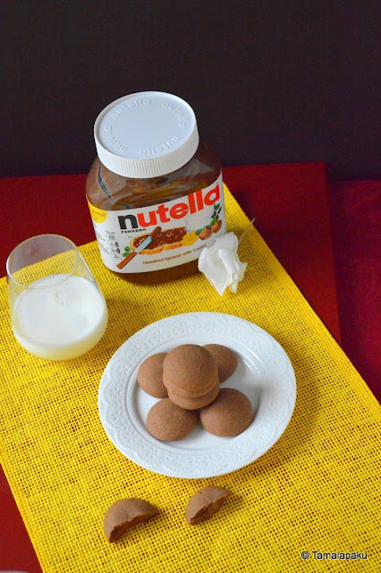 Eggless Whole Wheat Nutella Cookies