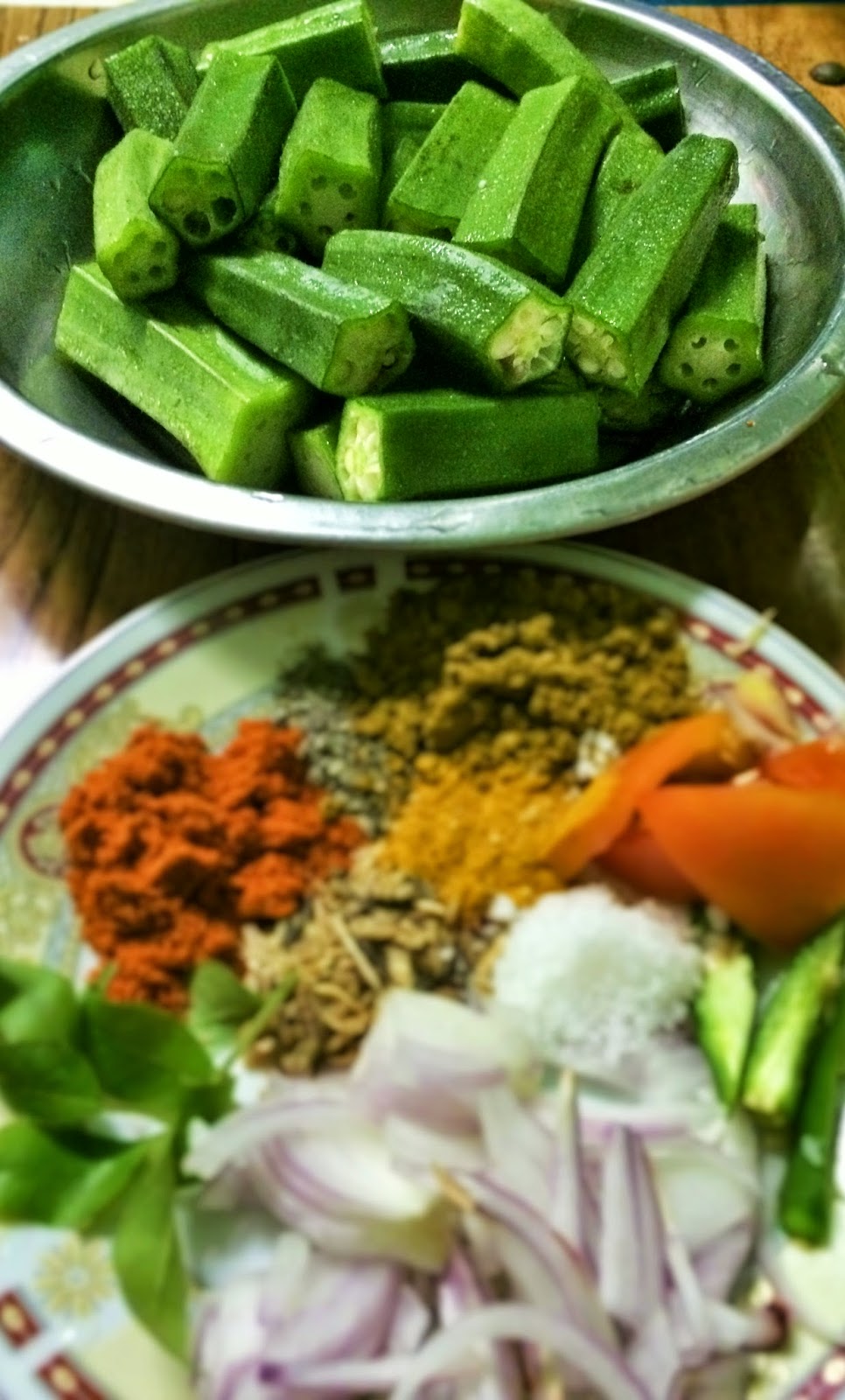 Lovelicious Kitchen Okra Curry / Ladies Finger curry / Bandakka Curry
