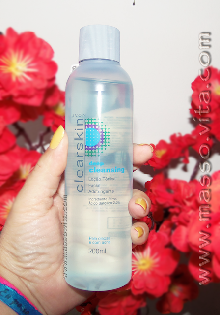 Loção Tônica facial Adstringente Clearskin da Avon