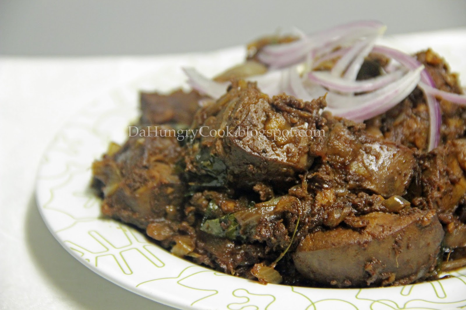 The Hungry Cook Spicy Goat/Lamb Liver Fry