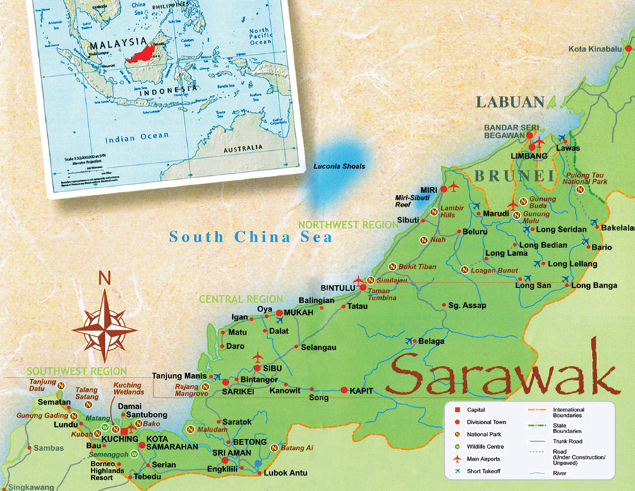 sarawak maps