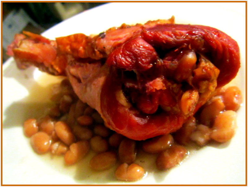 Red Kitchen Recipes Pinto Beans with Smoked Turkey Legs