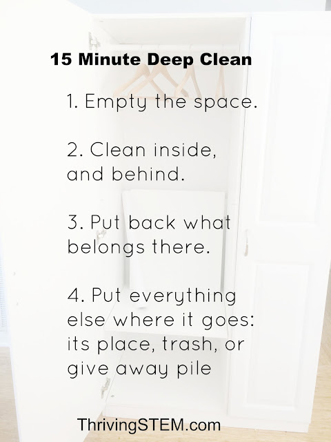 Here's simple formula to keep you moving toward your house cleaning goals.