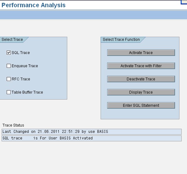 SAP Basis Tutorials How to activate a Trace for a user in SAP system