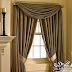 living room design with Indian drapes curtain design 2014