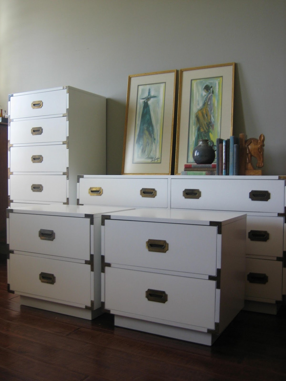 European Paint Finishes Campaign Dresser Set