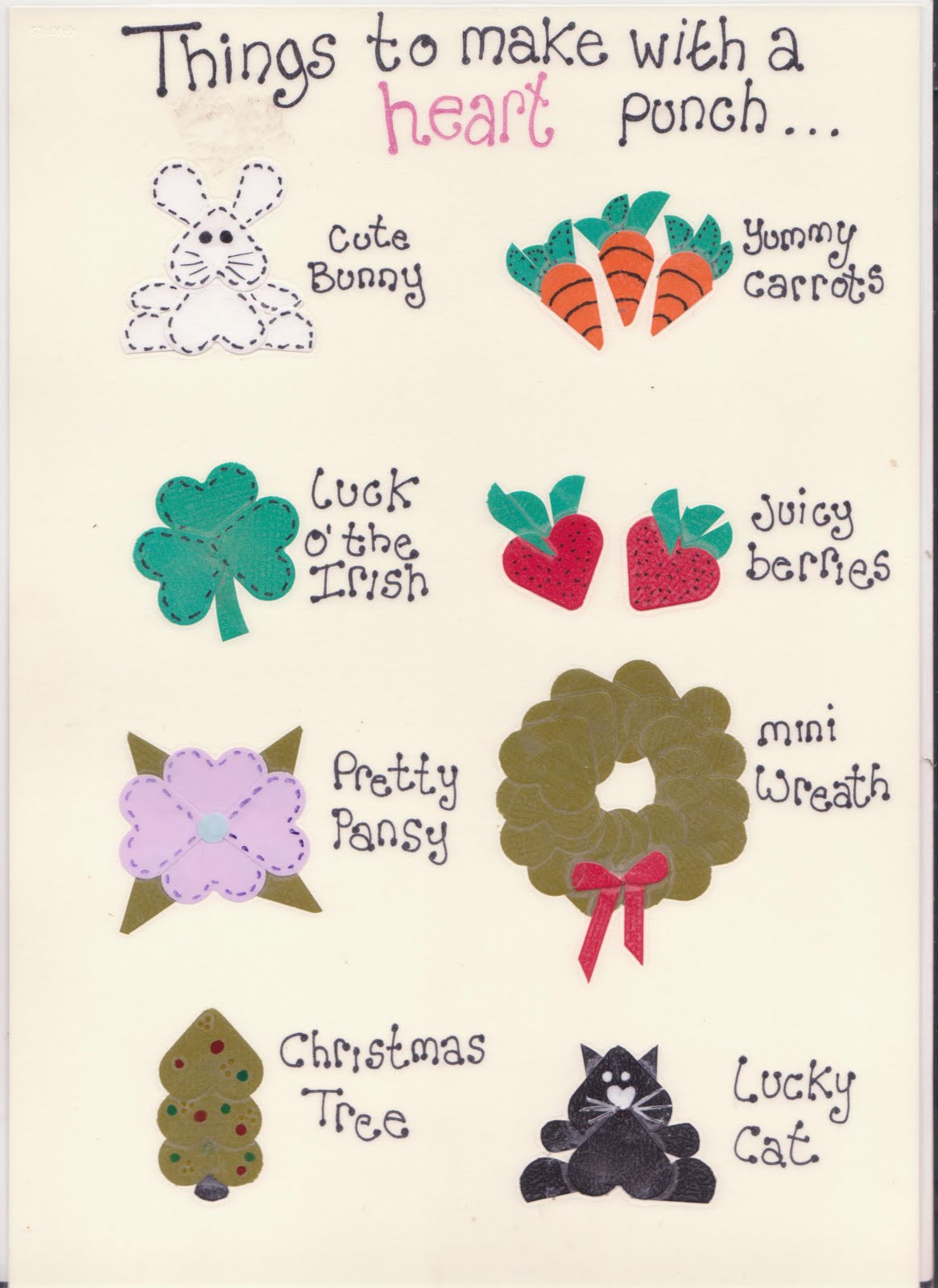 Inspiring Ideas Gift & Craft Store Things to do with a Heart Punch