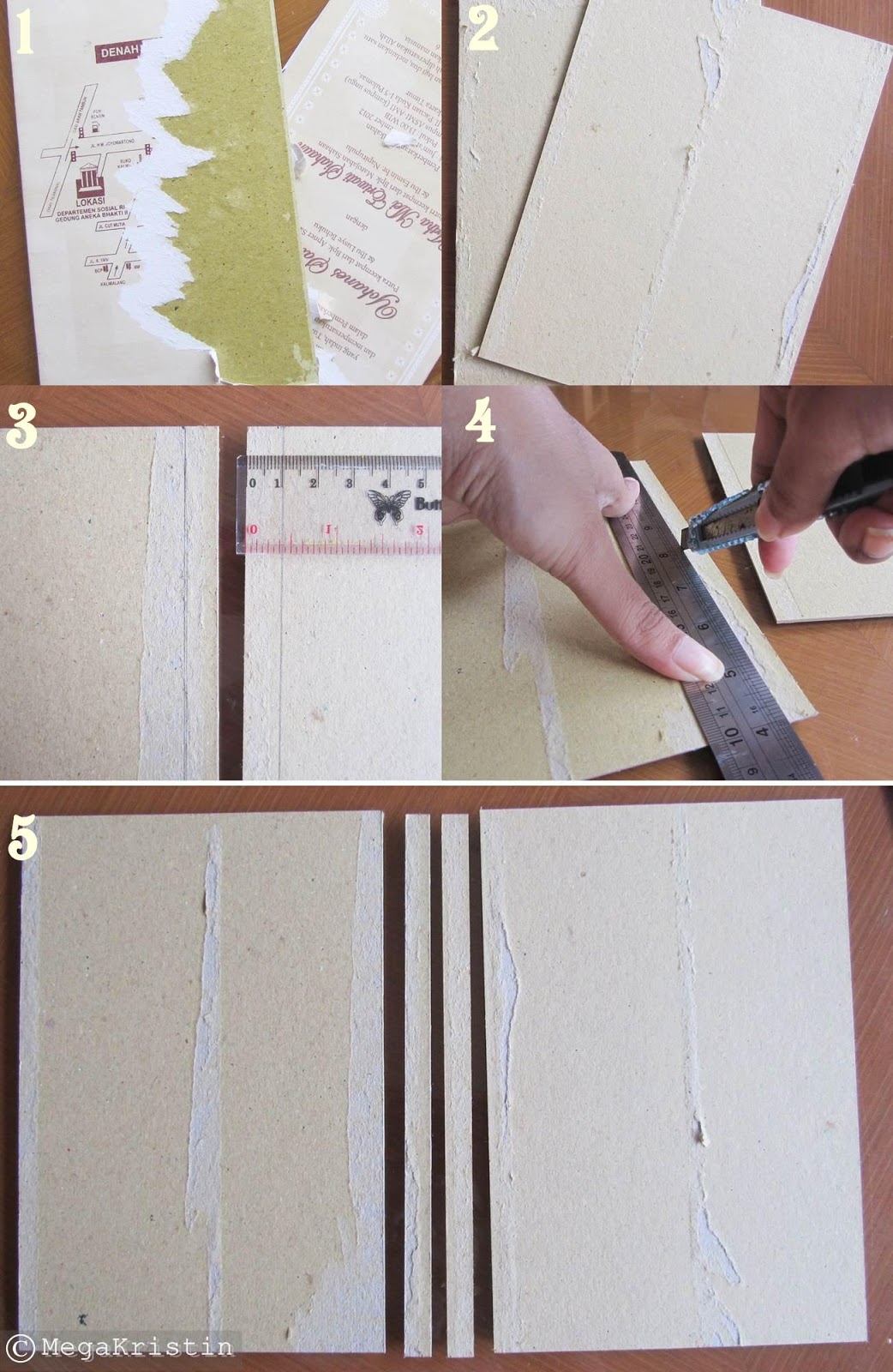 DIY Makeup Palette from Wedding Invitation Card/Cardboard with/without