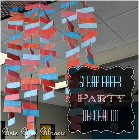 Scrap Paper Party Decoration Brie Brie Blooms