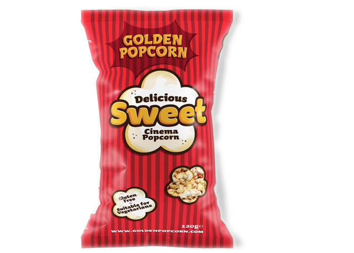 Golden Popcorn Redesigned on Packaging of the World Creative Package