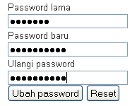 ganti password