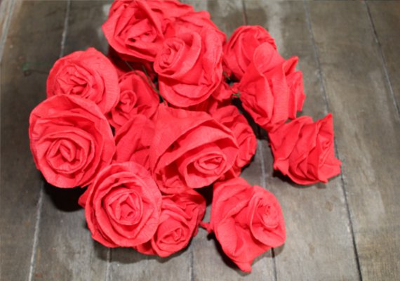 Aus Servietten Rosen Basteln | dansenfeesten